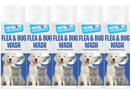 Petslove Five-Pack Natural Flea & Bug Wash