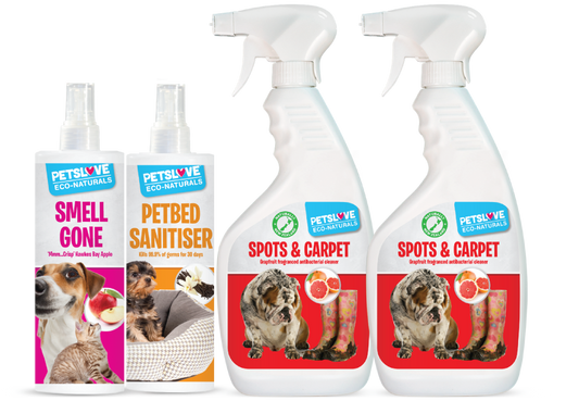 Petslove Natural Pet Home Cleaning Bundle incl. Cleaner, Odour Neutraliser & Sanitiser
